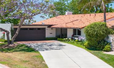 Front view with nice private driveway