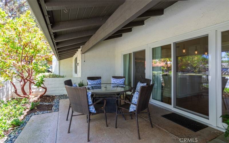 Patio off kitchen