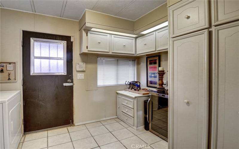 Laundry area with more storage