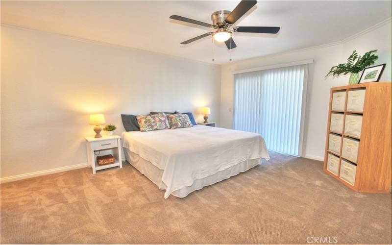 Primary Bedroom With New Carpet