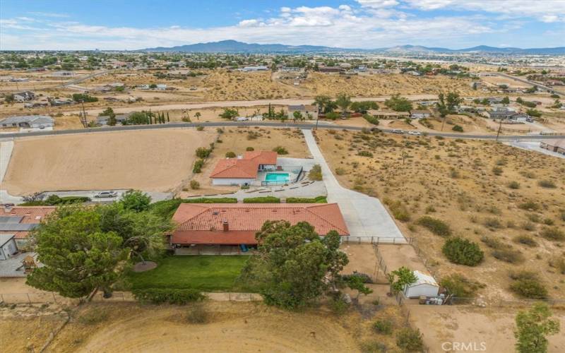 Great view of the LUSH backyard in this Quiet Neighborhood!