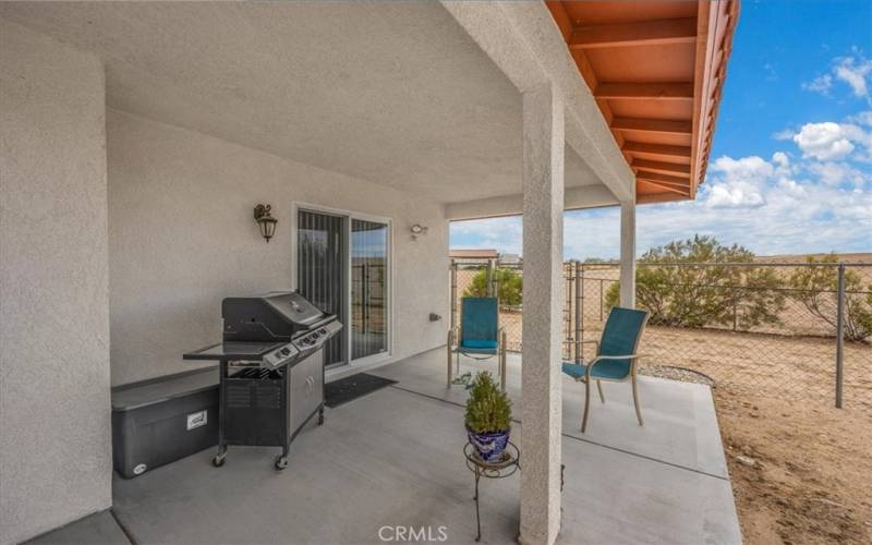 Home #2 - Covered back patio with room to BBQ & dine al fresco.