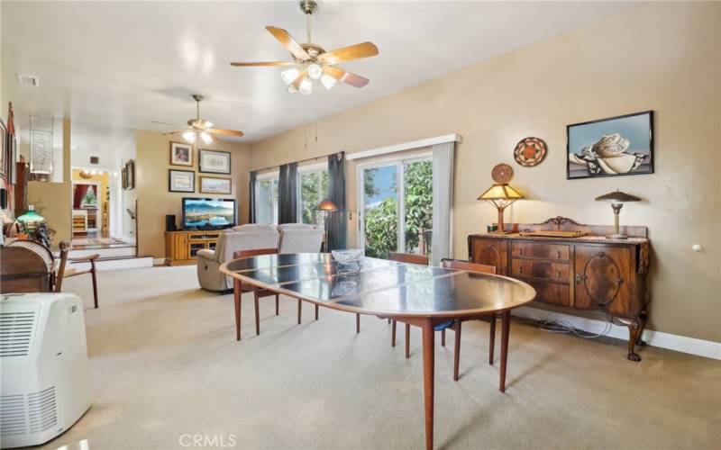 Dining area in great room