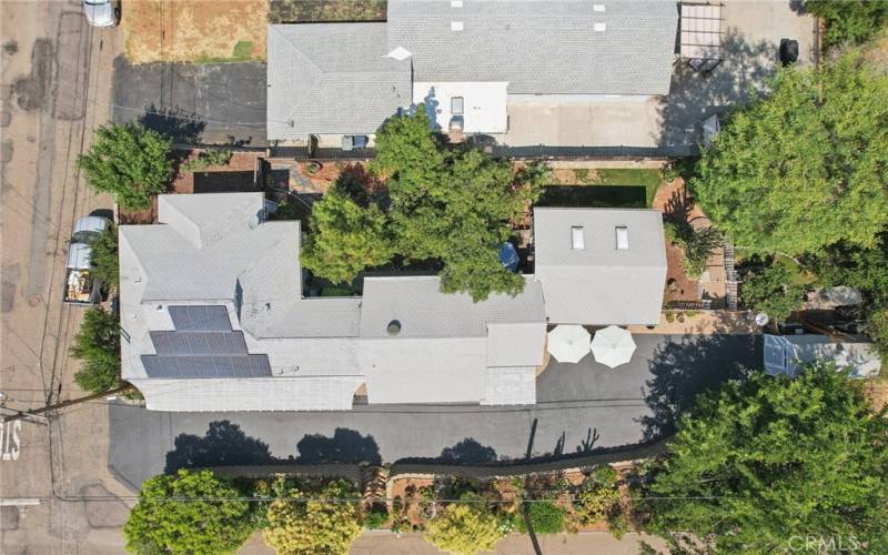 Overhead view of property