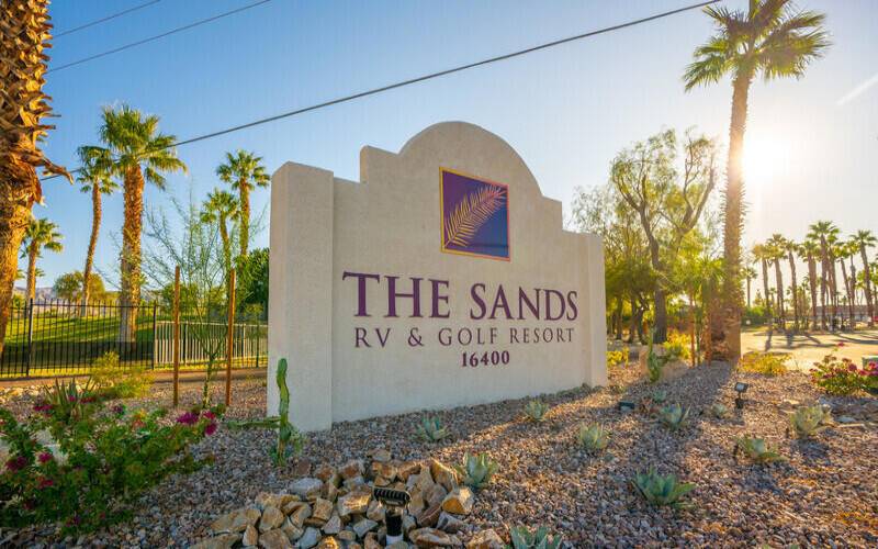 The Sands sign