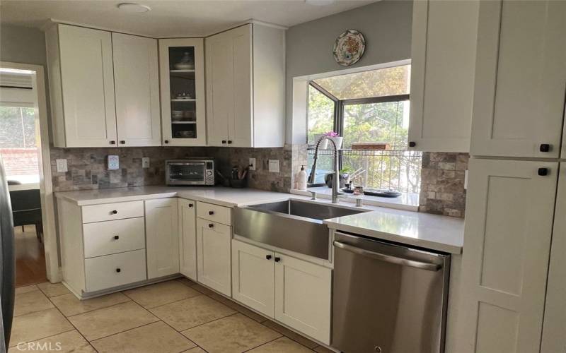 Stainless Steel Farm Sink and Appliances