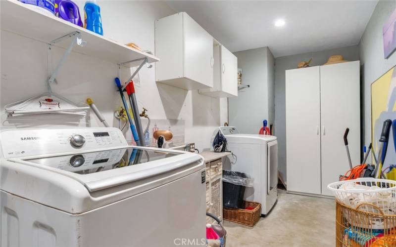 Laundry Room in the Garage