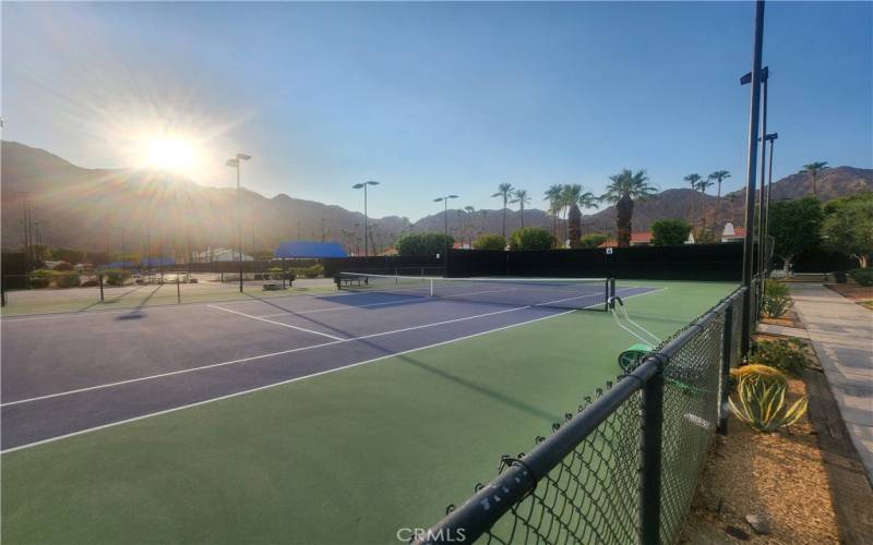 Back Yard Sunset LOOK at this VIEW!!  One the BEST at La Quinta Resort ANYWHERE.. ALL YOURS!!