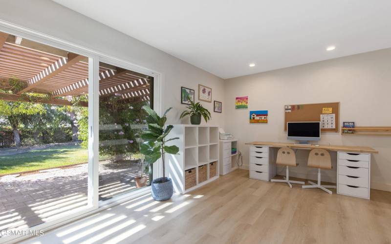 Formal Dining Used as Kid Workstation