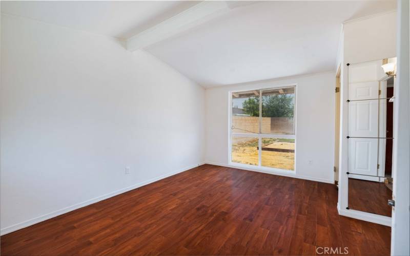 Newly painted primary bedroom