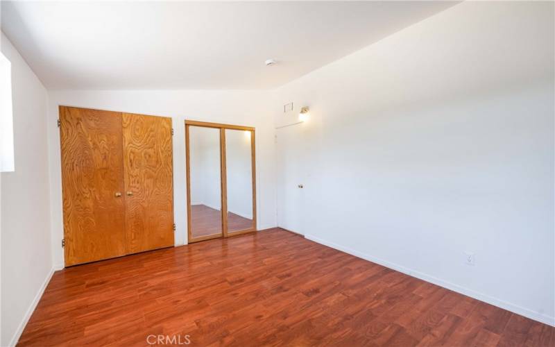 Bedroom #2 with 2 double-door closets