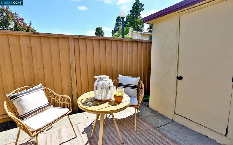 Patio & Storage Closet