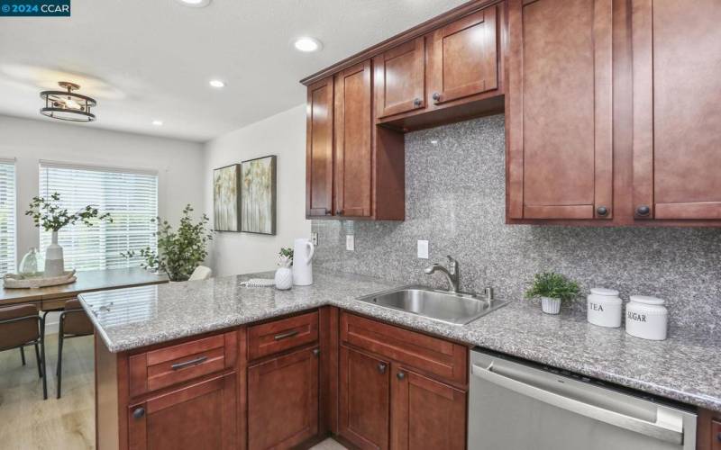 Kitchen counter and sink