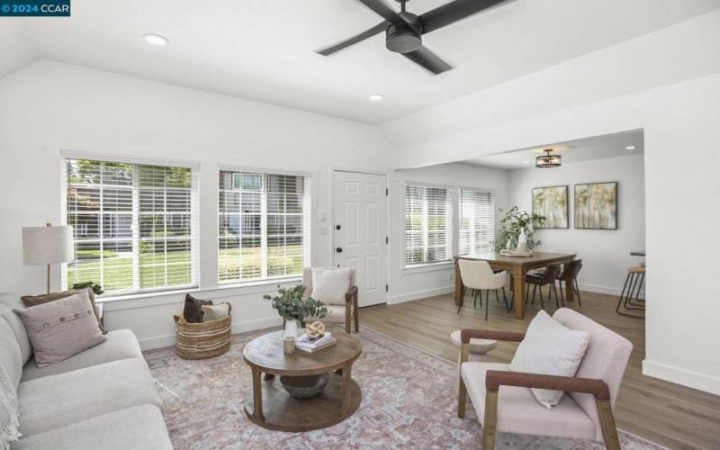 Livingroom toward dining area