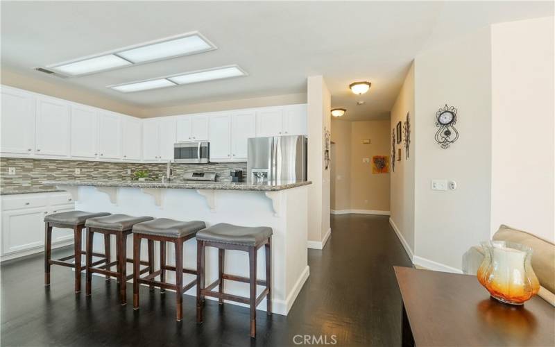 Kitchen and hallway