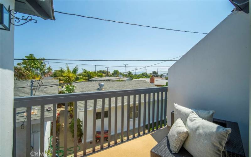 Patio off secondary bedroom.