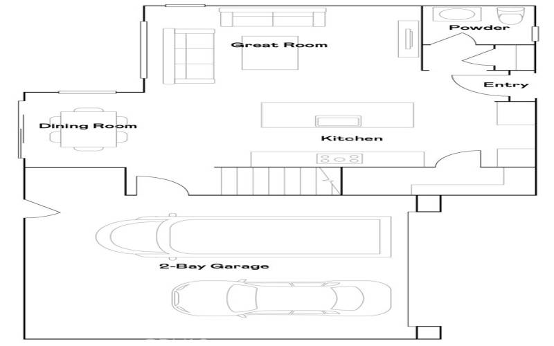 Residence 2 - Level 1 Floorplan