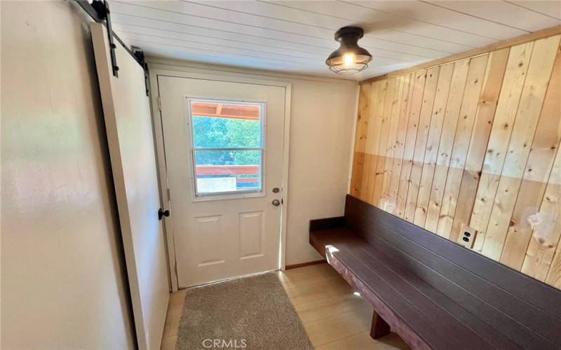 Mud room with laundry