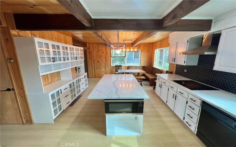 Large kitchen with island