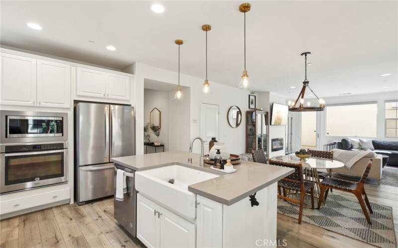 Kitchen Island and Dining Room