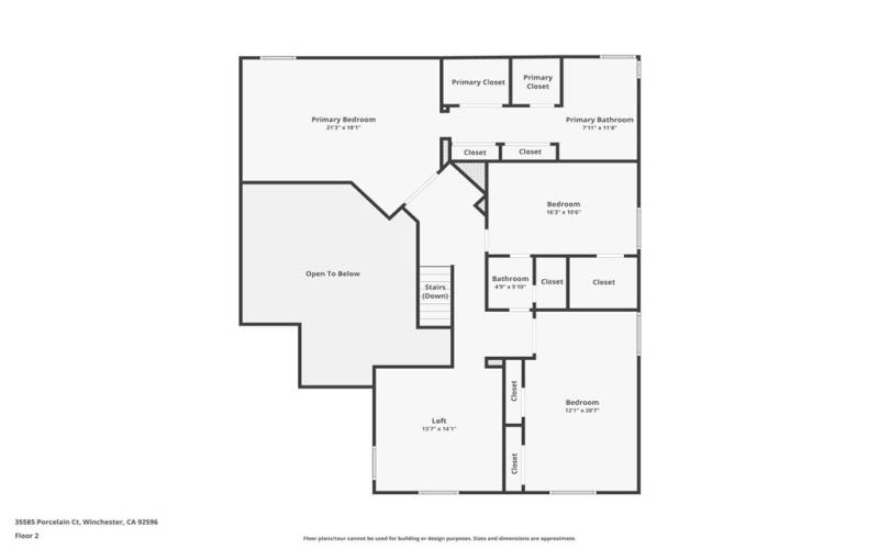 Upstairs Floorplan