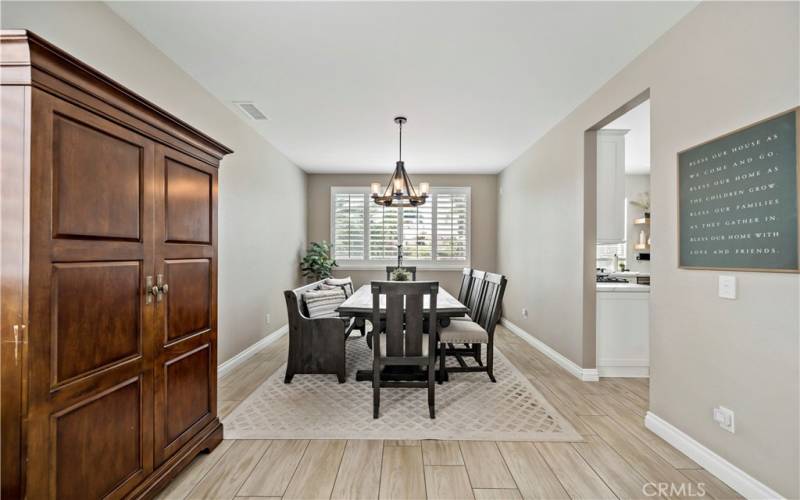 Formal dining room.