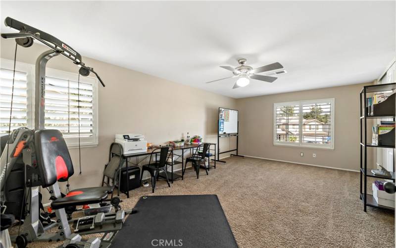 HUGE Guest Bedroom at the front of the home overlooking the cul de sac.