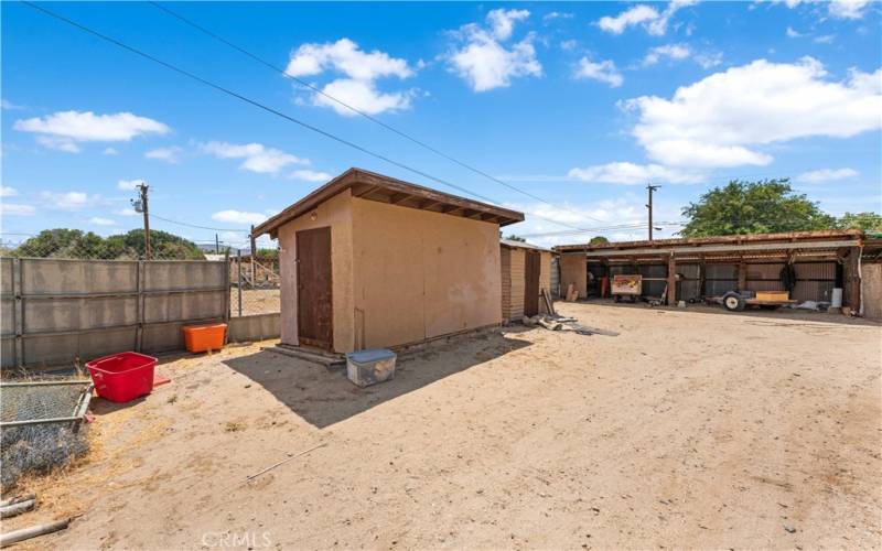 Shed and stalls