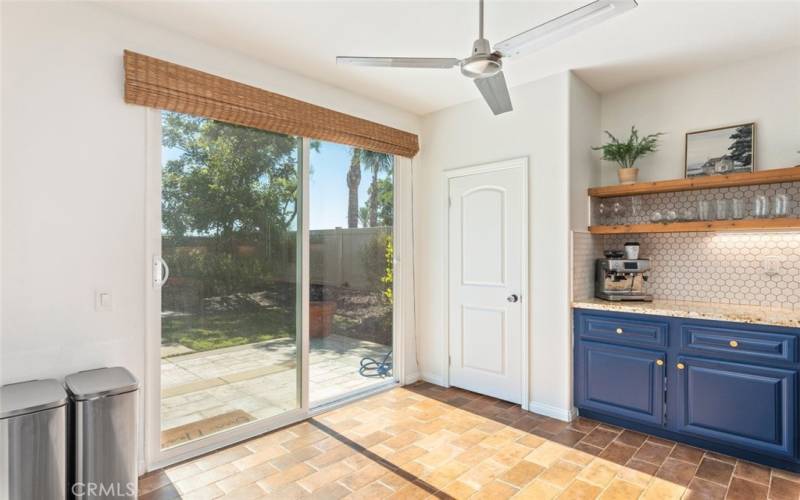 Kitchen View to Backyard