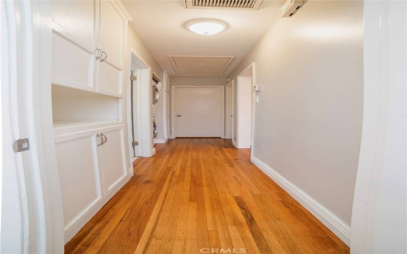 hallway to bathroom and third room