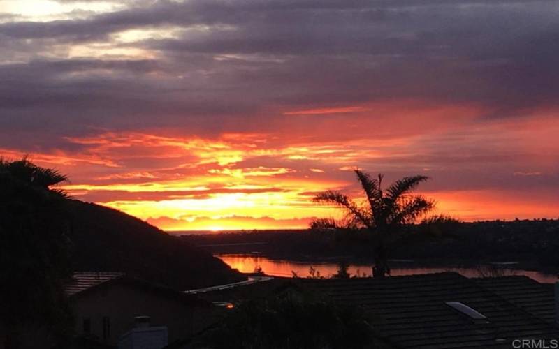 Dazzling Sunset from Back Yard