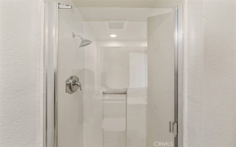 Shower in Secondary bathroom