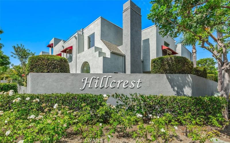 Front of Hillcrest complex