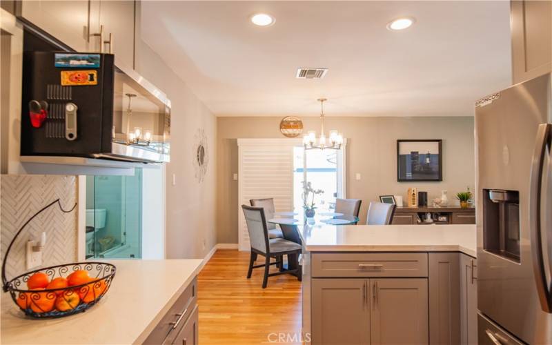 View from Kitchen to Dinning Room