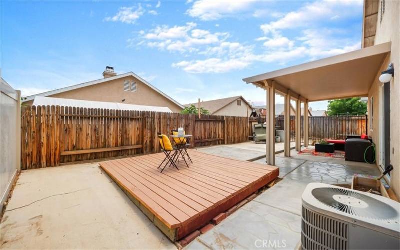 Wooden deck as part of your outdoor living space.