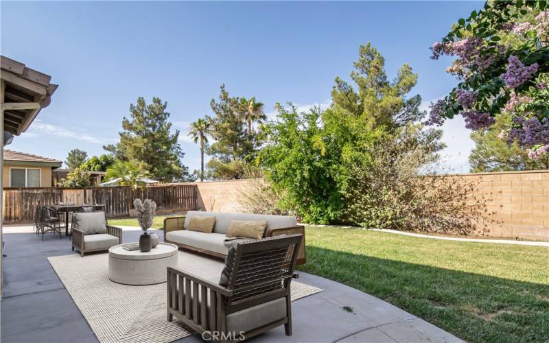 patio and Backyard - Virtually Staged