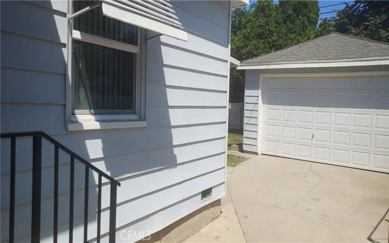 Two Car Garage with roll up door