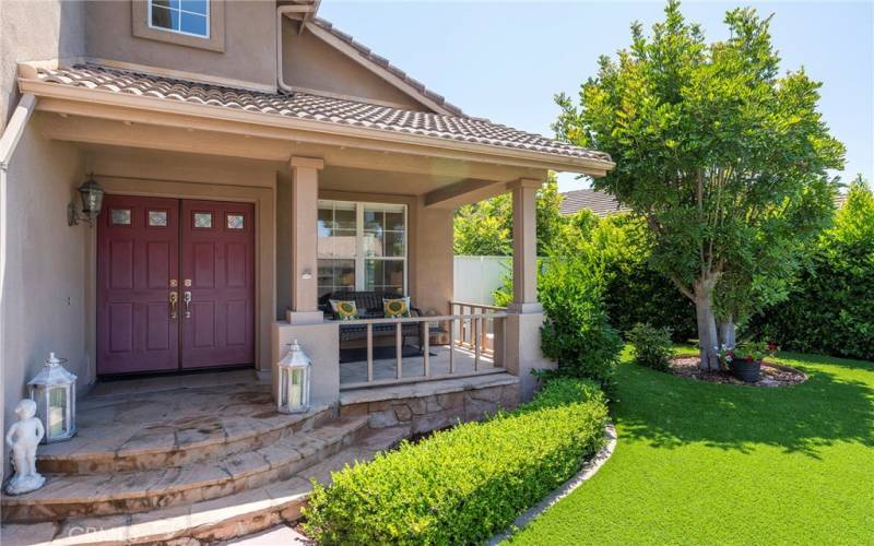 Charming front porch.