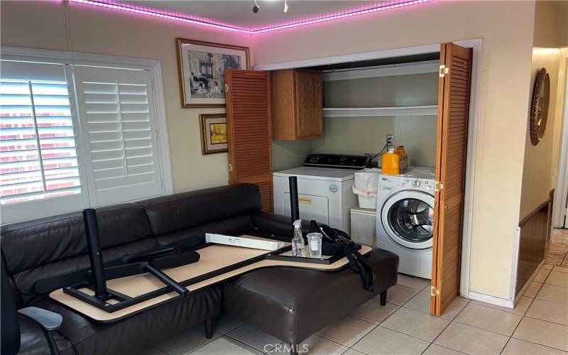 Bonus room &  Washer and dryer