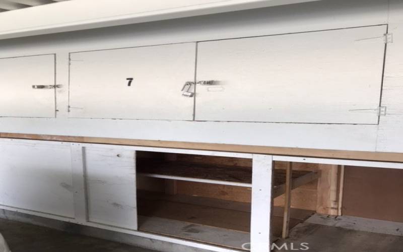 Carport included Wall built-in storage closets