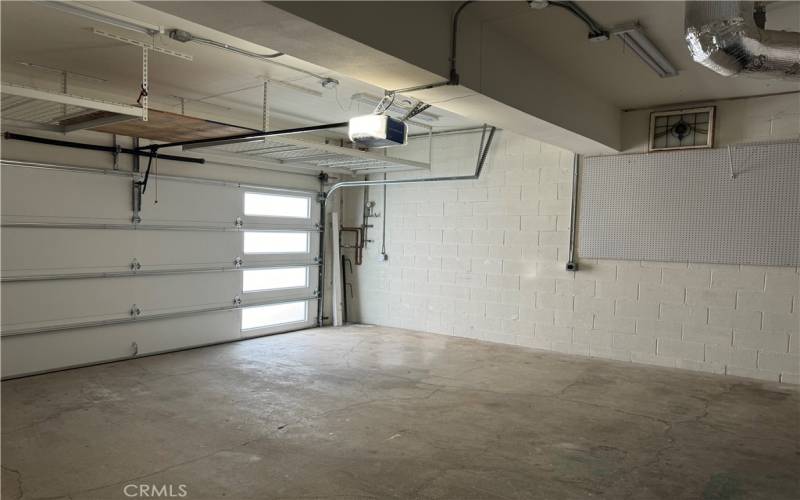 Inside 2+ car garage.