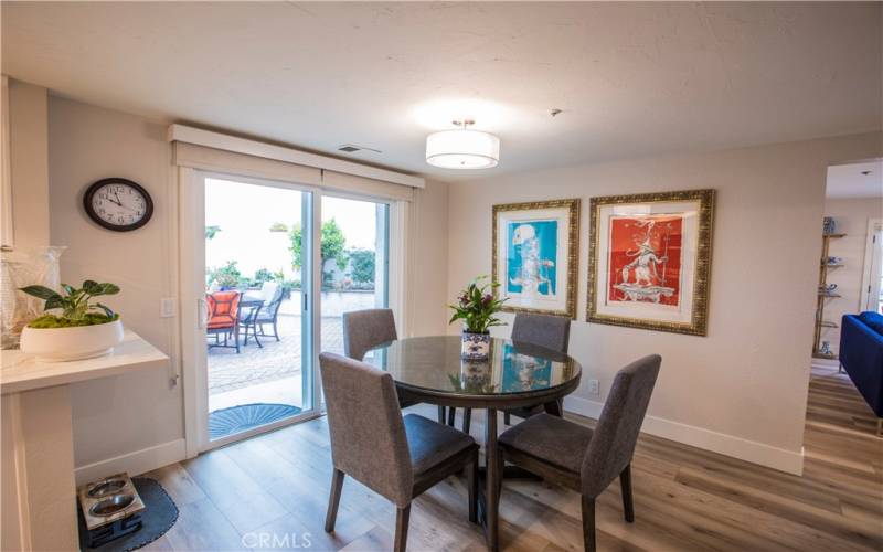 Dining area off kitchen.