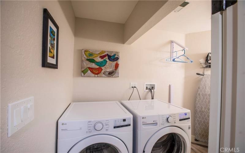 Individual laundry room.