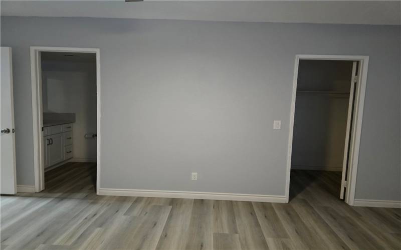 Master Bedroom closet and bath