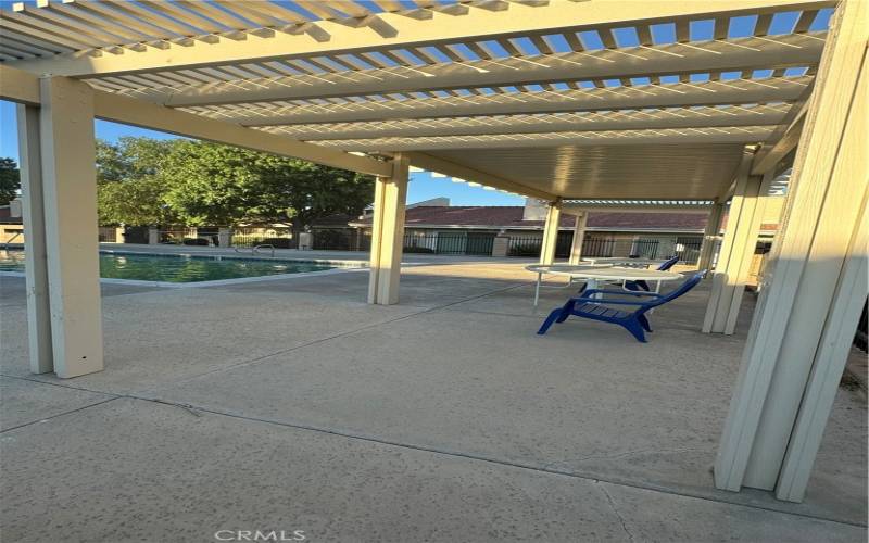 Patio at the pool area