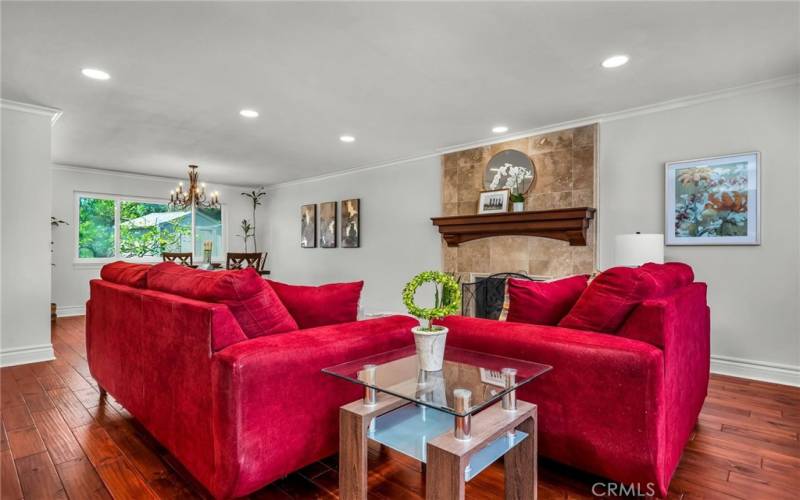 Living Room with Fireplace