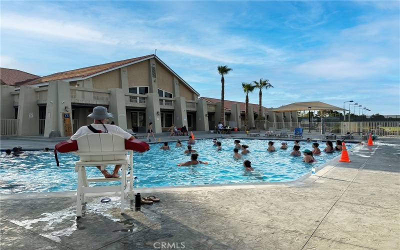 water Aerobics class