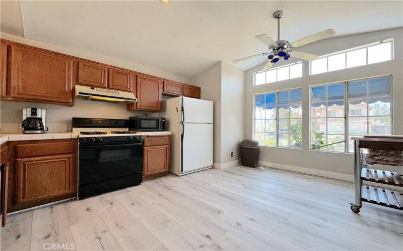 Cooks kitchen with recessed lighting