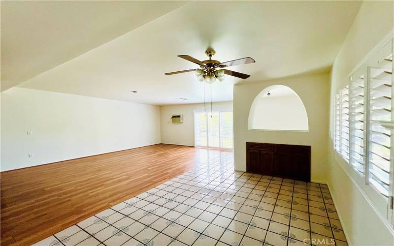 Family room open to Kitchen Area