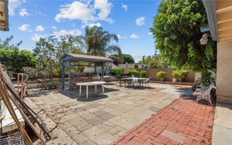 Another view of the back Patio.